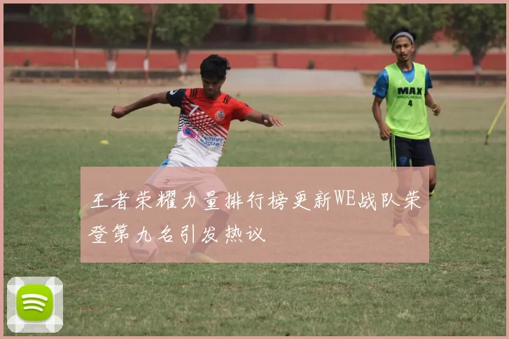 王者荣耀力量排行榜更新WE战队荣登第九名引发热议